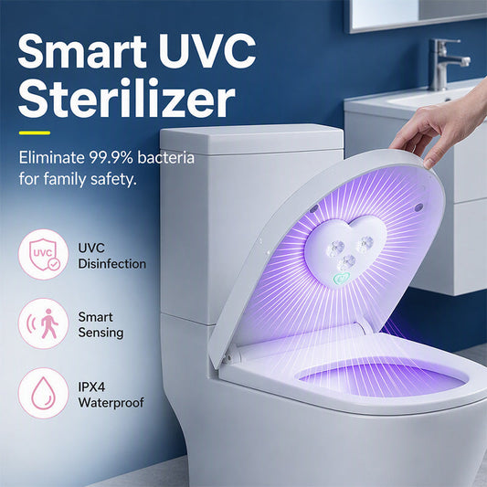 Intelligente UVC WC Desinfektionslampe mit automatischem Deckelsensor