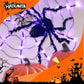 Halloween Schwarze Spinne Dekoration mit Licht