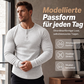 👕 50 % RABATT – Herren Slim-Fit Henley-Shirt mit Rippstruktur | Sportlicher Look trifft auf bequemen Tragekomfort 💪