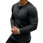 👕 50 % RABATT – Herren Slim-Fit Henley-Shirt mit Rippstruktur | Sportlicher Look trifft auf bequemen Tragekomfort 💪