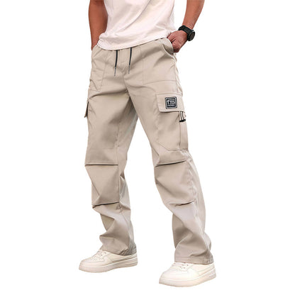Cargohose mit mehreren Taschen und geradem Bein für Herren