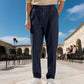👖 50 % RABATT – Herren Hose mit Kordelzug & geradem Bein | Eleganter Komfort trifft auf lässigen Alltagsstil ✨