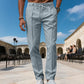 👖 50 % RABATT – Herren Hose mit Kordelzug & geradem Bein | Eleganter Komfort trifft auf lässigen Alltagsstil ✨