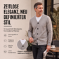 Strickcardigan mit V-Ausschnitt für Herren im lässigen Stil