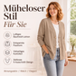 📢📢50%Rabatt!!!🎉✨Lässige, atmungsaktive Damen-Strickjacke mit V-Ausschnitt