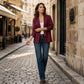 📢📢50%Rabatt!!!🎉✨Lässige, atmungsaktive Damen-Strickjacke mit V-Ausschnitt