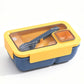 🍱 Mikrowellen-Lunchbox mit Fächern & Besteckfach – PP, spülmaschinenfest, 850–1100 ml 🥗✨