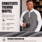 📢📢50%Rabatt!!!🎉✨Herren‑Waffelstrick‑T‑Shirt mit Viertel‑Reißverschluss, langarm, atmungsaktiv, bequemes Freizeitoberteil für Herbst und Winter