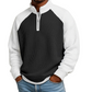 📢📢50%Rabatt!!!🎉✨Herren‑Waffelstrick‑T‑Shirt mit Viertel‑Reißverschluss, langarm, atmungsaktiv, bequemes Freizeitoberteil für Herbst und Winter