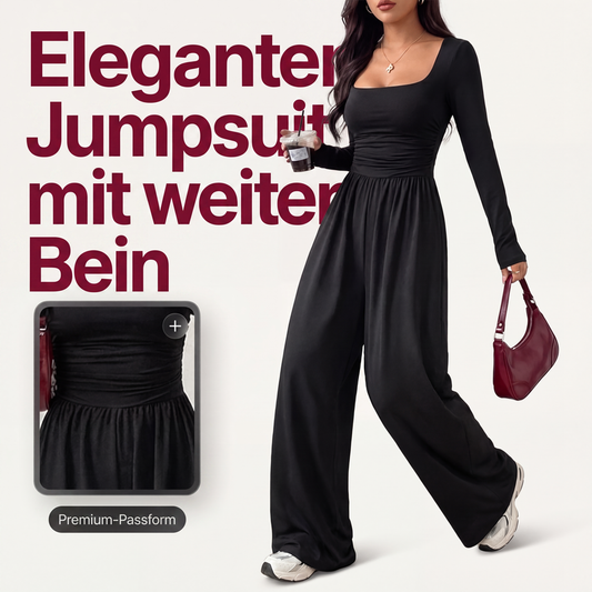 🔥 Damen‑Jumpsuit mit quadratischem Ausschnitt & weitem Bein – Dein neuer Lieblings‑Freizeitlook!
