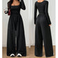 🔥 Damen‑Jumpsuit mit quadratischem Ausschnitt & weitem Bein – Dein neuer Lieblings‑Freizeitlook!