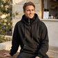 Herren Casual Hoodie mit hohem Kragen, lockere Passform