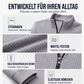 Herren Waffelstrick Viertelreißverschluss T-Shirt